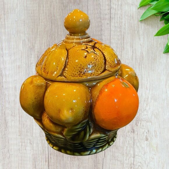 Vintage Inarco Japan Orange Spice Canister 5” - Picture 3 of 11